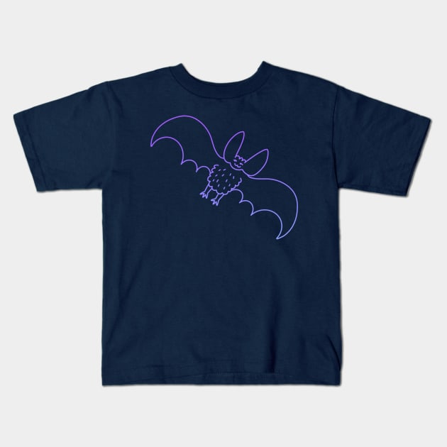 Cute bat Kids T-Shirt by yambuto